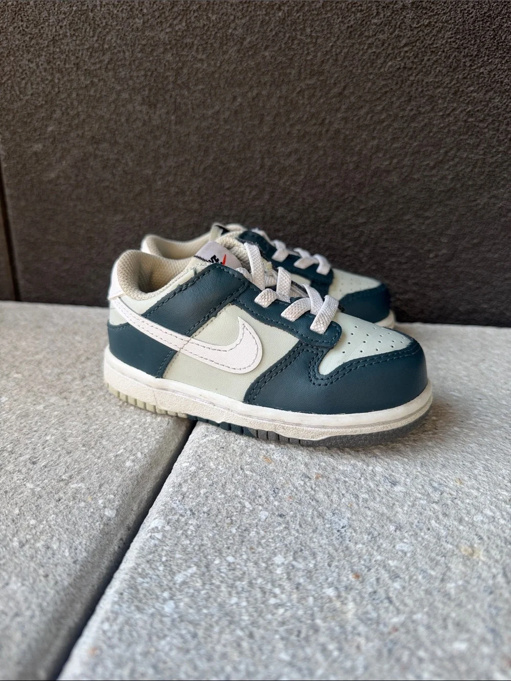 Nike Toddler Low-Top Sneakers in Teal and White